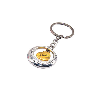 Creative Lovely Heart Shape Car Gift Custom Metal Keychains personalized key rings