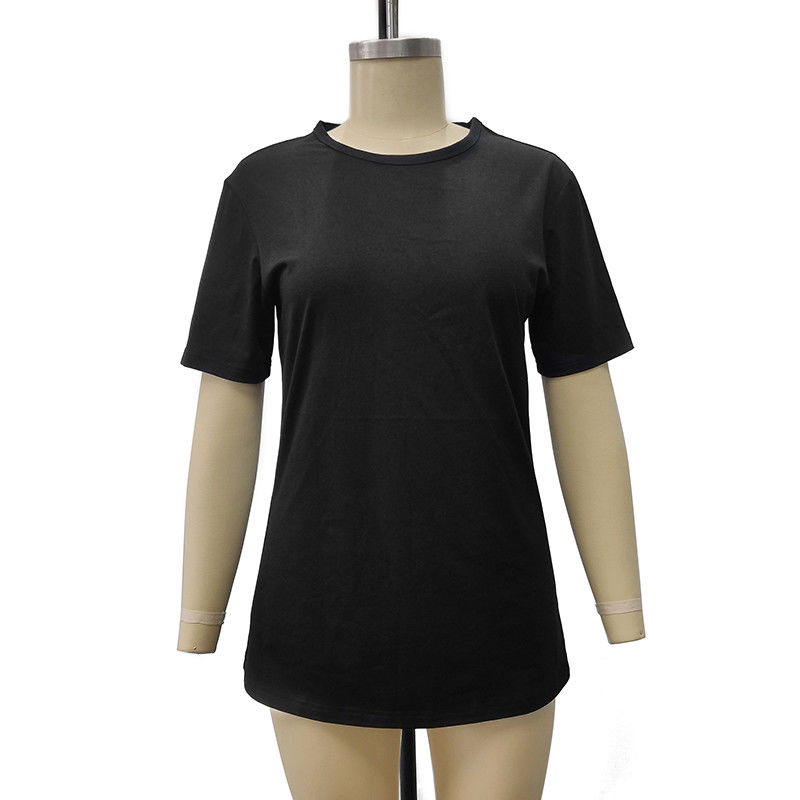 Sport Fast Dry Cotton Plus Size Long Sleeve Men Women Kids Girls' Boys Black White Blank T Shirt